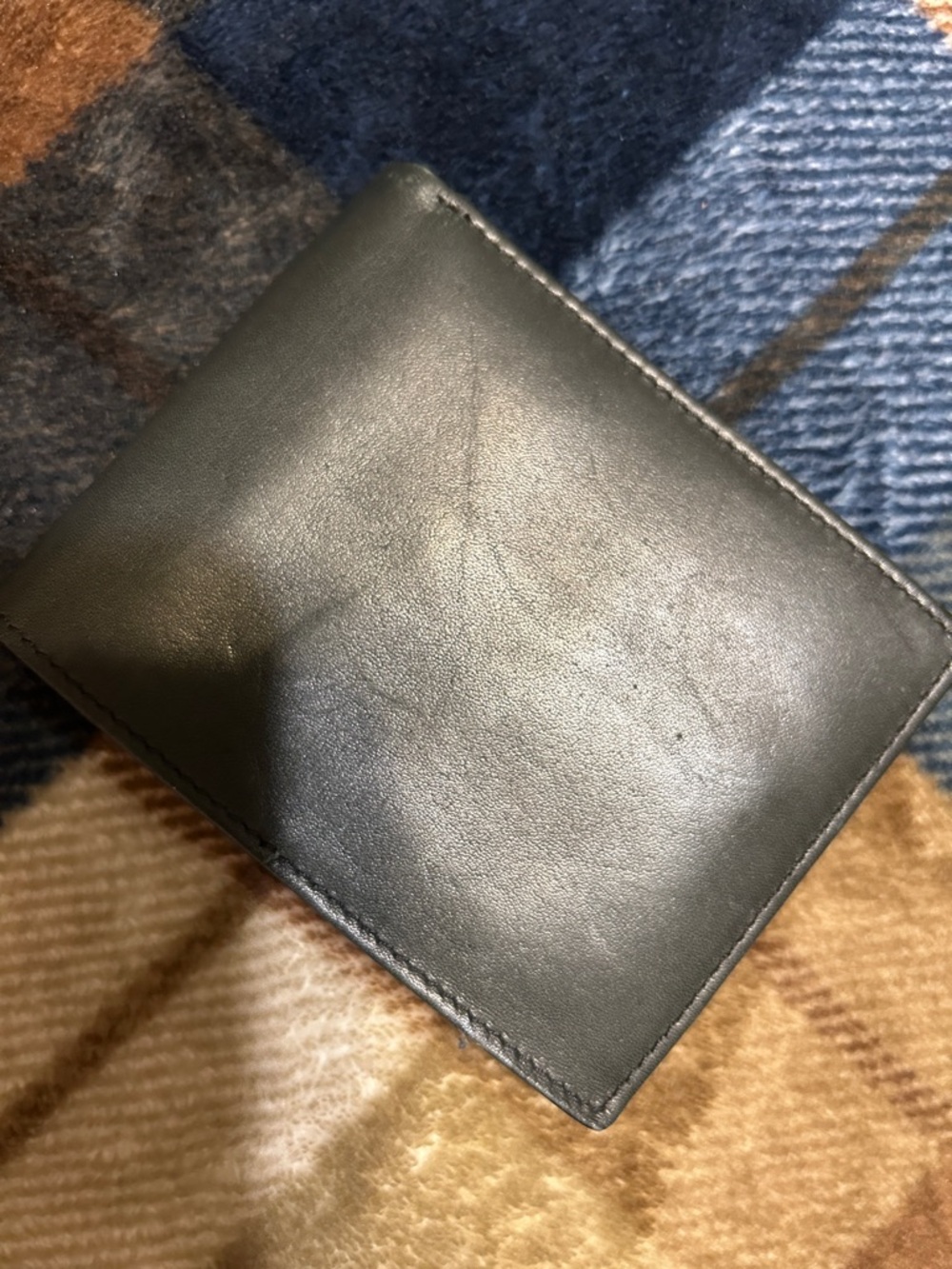 Men's Leather Bifold Wallet - Black